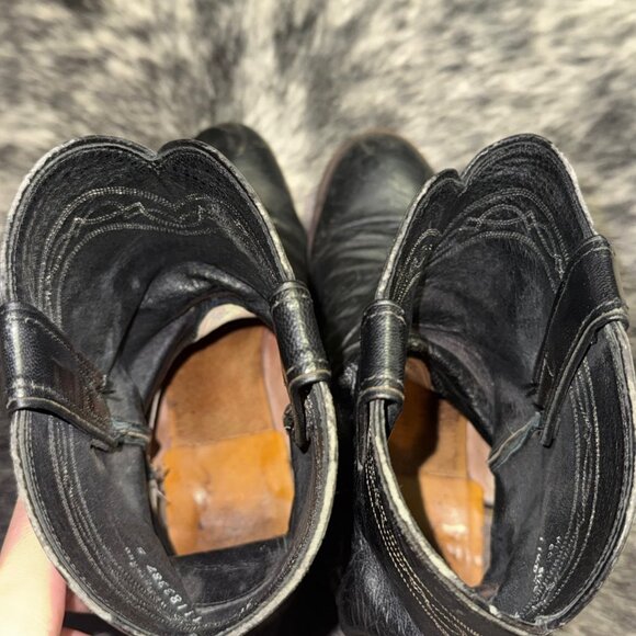 Vtg Justin 3172 Men\'s 11 1/2 B Quill Ostrich Roper Cowboy Boots USA Comb T19 main image 7